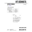 SONY HTDDW675 Instrukcja Serwisowa