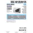SONY DSC-W125 LEVEL2 Instrukcja Serwisowa
