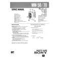 SONY WM-50 Instrukcja Serwisowa