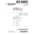 SONY AVD-S500ES Instrukcja Serwisowa