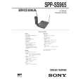 SONY SPPSS965 Instrukcja Serwisowa