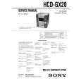 SONY HCD-GX20 Instrukcja Serwisowa