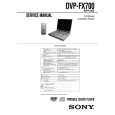 SONY DVP-FX700 Instrukcja Obsługi