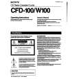 SONY CFD-W100 Instrukcja Obsługi