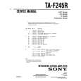 SONY TAF245R Instrukcja Serwisowa