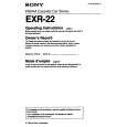 SONY EXR-22 Instrukcja Obsługi