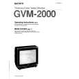 SONY GVM-2000 Instrukcja Obsługi