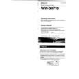 SONY WM-SXF10 Instrukcja Obsługi