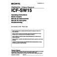 SONY ICF-SW15 Instrukcja Obsługi