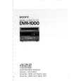 SONY DVR-1000 VOLUME 1 Instrukcja Serwisowa