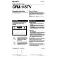 SONY CFM-145TV Instrukcja Obsługi
