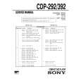 SONY CDP392 Instrukcja Serwisowa