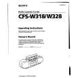 SONY CFS-W318 Instrukcja Obsługi